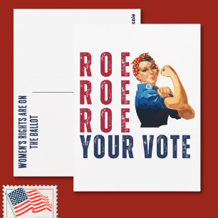 Funny Pro Choice Retro feministischer politischer Postkarte