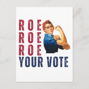 Funny Pro Choice Retro feministischer politischer  Postkarte