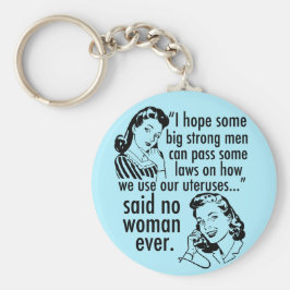 Funny Pro Choice Retro feministischer politischer Schlüsselanhänger