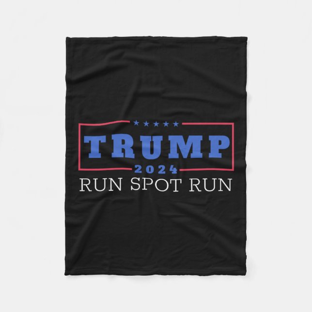 Funny Pro Trump 2024 Run Spot Run Trump Kamala Deb Fleecedecke (Vorderseite)