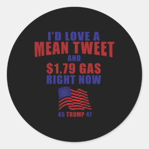 Funny Pro Trump Unterstützer Id Liebe Ein Gemeines Runder Aufkleber