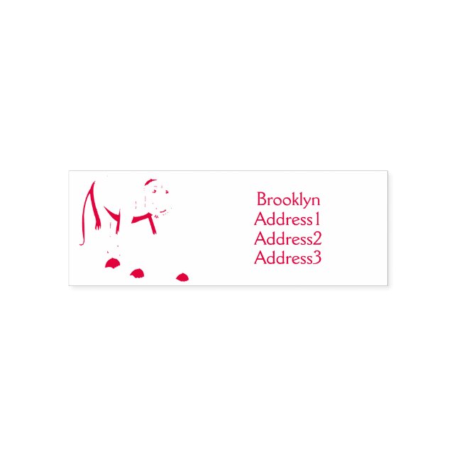 Funny proboscis Affe Cartoon Illustration Permastempel (Design)