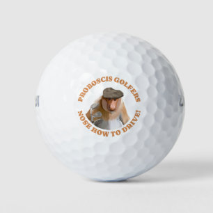 Funny Proboscis Monkey Golf Lovers Golfball