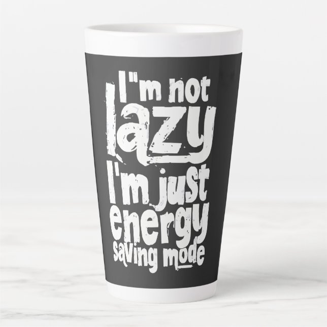 Funny Procrastination Zitat Milchtasse (Vorderseite)