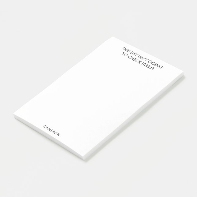 Funny Procrastinator zu tun Individuelle Name Whit Post-it Klebezettel (angewinkelt)