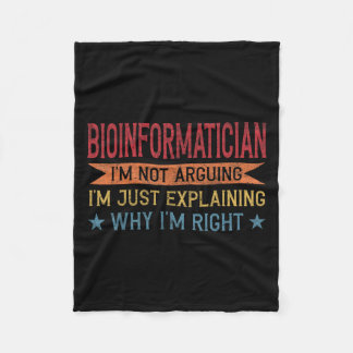 Funny Profession Zitat Bioinformatiker Fleecedecke