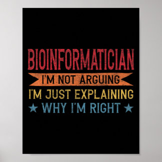 Funny Profession Zitat Bioinformatiker Poster