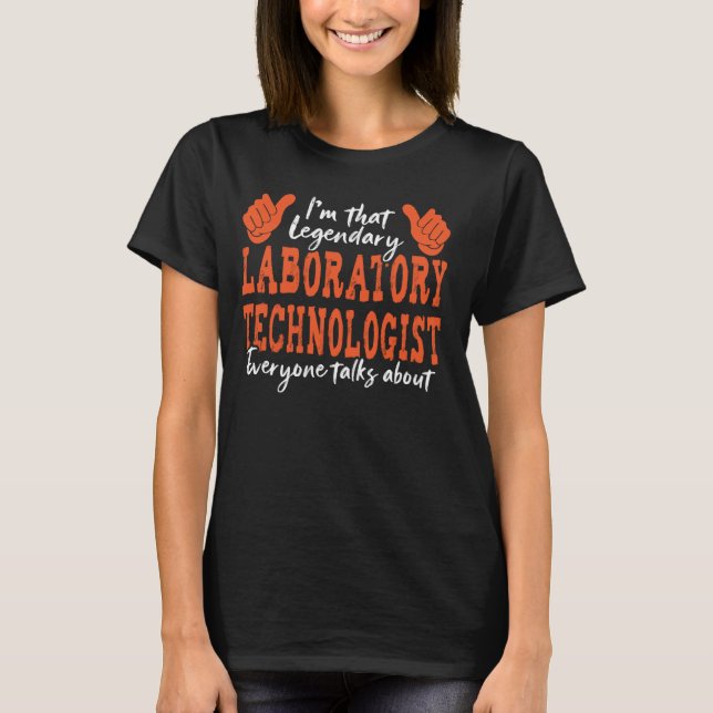 Funny Profession Zitat Legendary Labor Techno T-Shirt (Vorderseite)