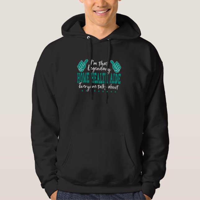 Funny Profession Zitat Legendary Zuhause Health Ai Hoodie (Vorderseite)