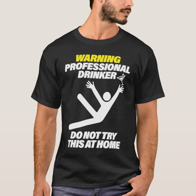 Funny Professional Drinker Dive Bar Pub Crawl T T-Shirt (Vorderseite)