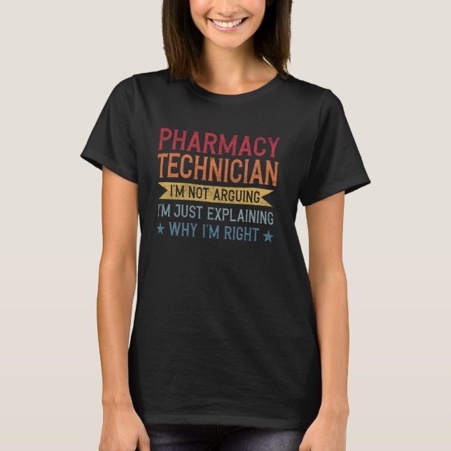Funny Professionate Pharmacy Technician T-Shirt (Vorderseite)