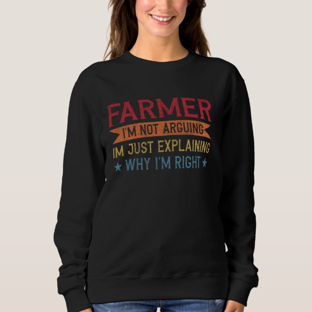 Funny Professionelle Quote Bauer Sweatshirt (Vorderseite)