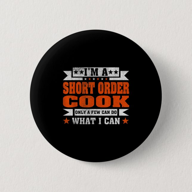 Funny Professionelle Quote ist ein Kurzer Orderkoc Button (Vorderseite)