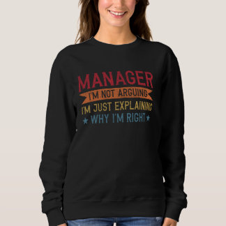 Funny Professionelle Quoter Manager Sweatshirt