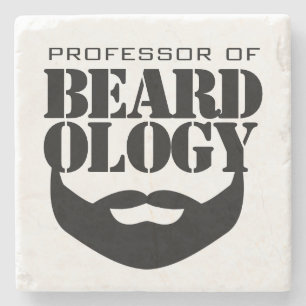 Funny Professor für Beardologie Steinuntersetzer