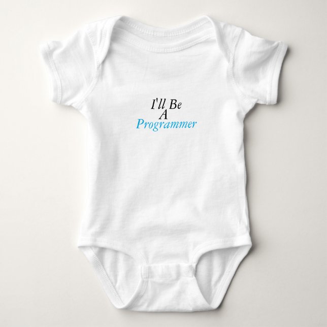 Funny Programmer Baby Bodysuit Säugling Ein Stück Strampler (Vorderseite)