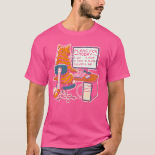 Funny Programmer Coder Computerprogrammierung Katz T-Shirt