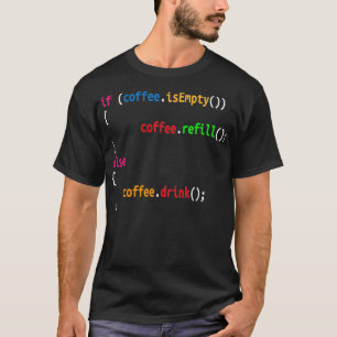 Funny Programmer Coffee Geschenk für Coders Coffee T-Shirt