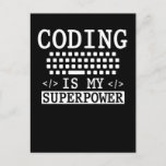 Funny Programmer Computer Science Coder Postkarte<br><div class="desc">Funny Programmer Computer Science Coder. Software Coding Programmier Engineer .</div>