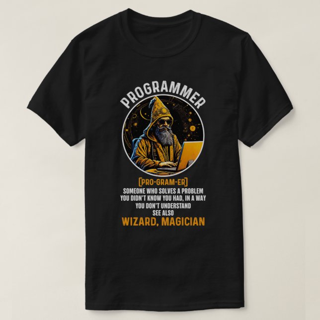 Funny Programmer Definition Coding Software T-Shirt (Design vorne)