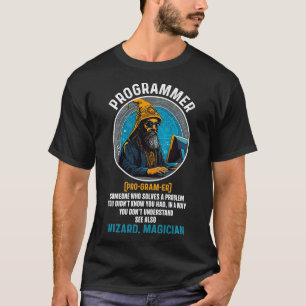 Funny Programmer Definition Tech Coding Software E T-Shirt