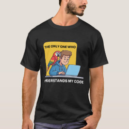 Funny Programmer Parrot Understands My Codث T-Shirt