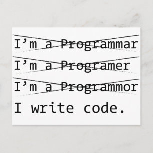 Funny Programmer Postkarte