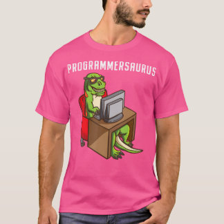 Funny Programmer T Rex Dinosaur Programmieren Codi T-Shirt