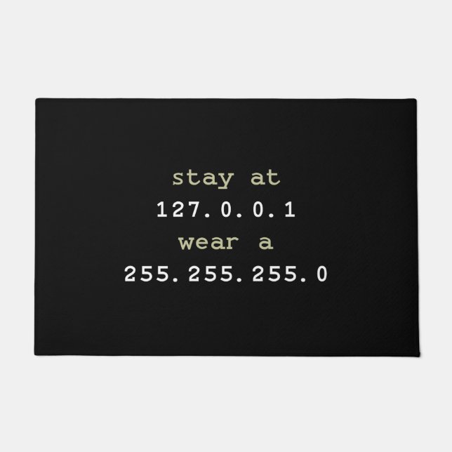 Funny programmieren für codierer - schwarze Doorma Fußmatte (Vorderseite)