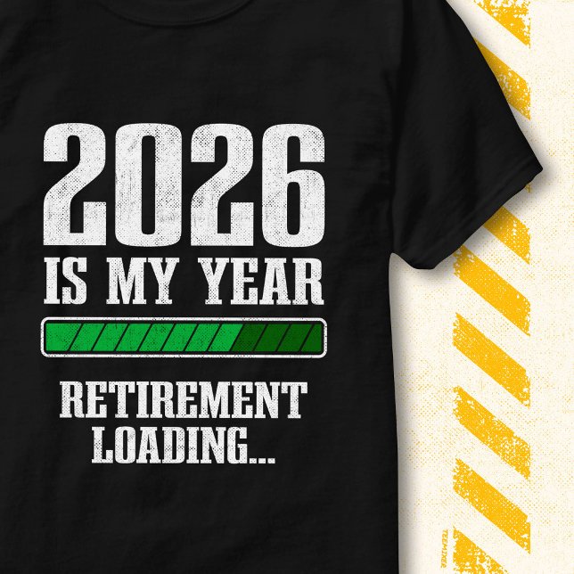 Funny Progress Bar Retired 2026 Retirement Loading T-Shirt (Von Creator hochgeladen)
