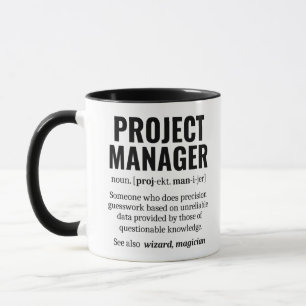 Funny Project Manager Wörterbuchdefinition, Spaß Tasse