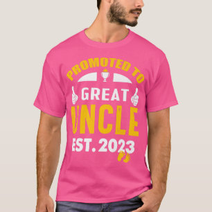 Funny Promoted to Great Onkel 2023 Schwangerschaft T-Shirt