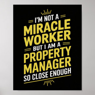 Funny Property Manager Wall Art - Ich bin kein Mir Poster