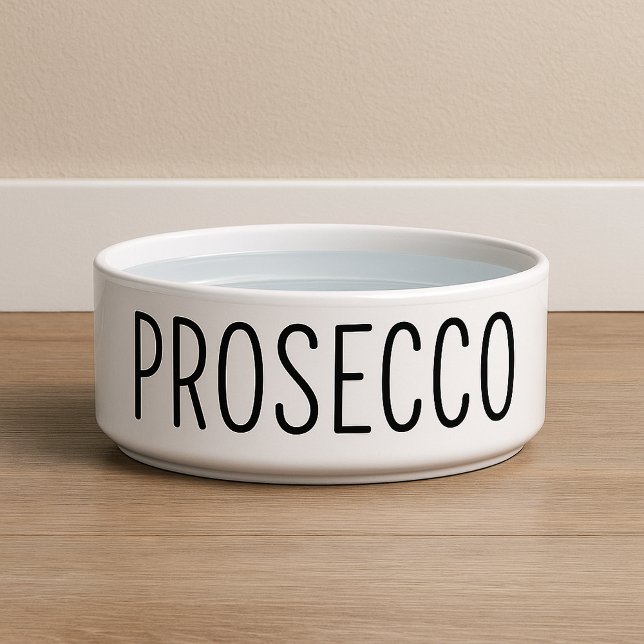 Funny Prosecco Dog Napf (Funny Prosecco Dog Bowl
)