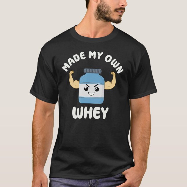 Funny Protein Whey Gym Pub T-Shirt (Vorderseite)