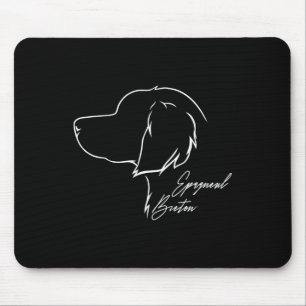 Funny Proud Epagneul Breton Profil Dog Mama Huntin Mousepad