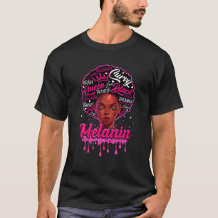 Funny Proud Junenth Melanin Black History Month Cl T-Shirt