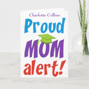 Funny Proud Mama Graduate Glückwunsch Karte