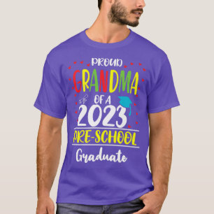 Funny Proud Oma einer Klasse von 2023 Vorschule G T-Shirt