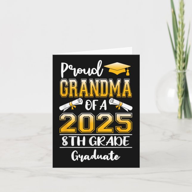 Funny Proud Oma von einer Cl von 2025 Grad Grad Gr Karte (Vorderseite)