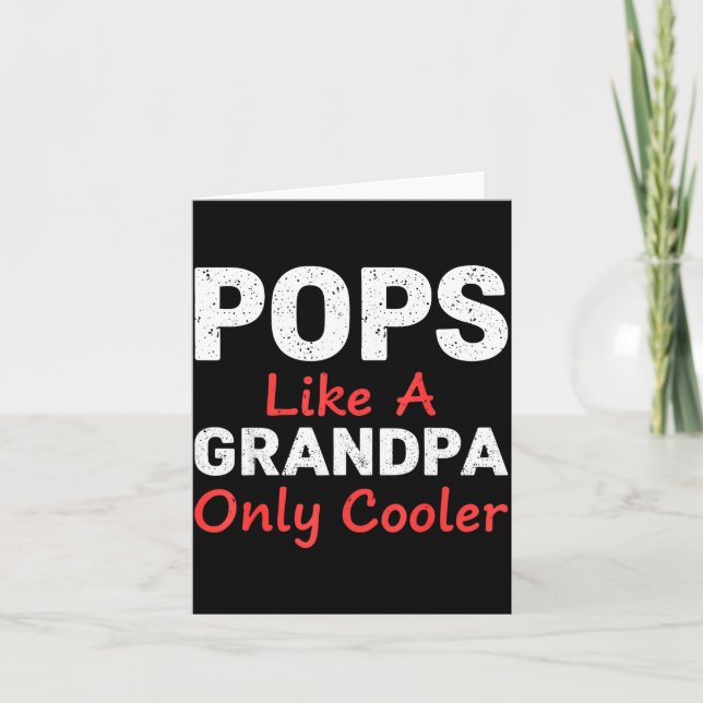 Funny Ps Grandpa Cooler From Grandkids Father's Da Karte (Vorderseite)