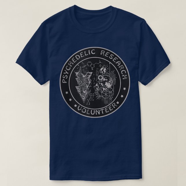 Funny Psychedelic Research Volunteer Gift  T-Shirt (Design vorne)
