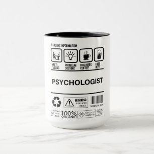 Funny Psychologist Handling Information Tasse
