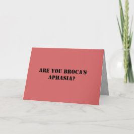 Funny Psychology Liebe Card Karte