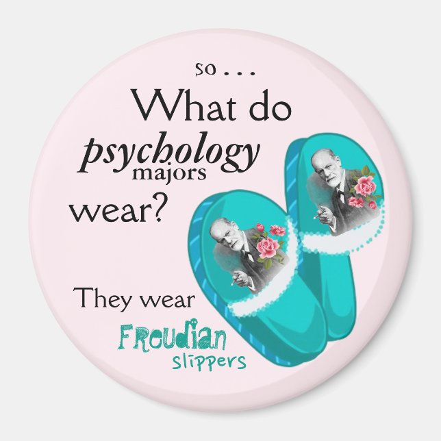 Funny Psychology Major Magnet (Vorne)