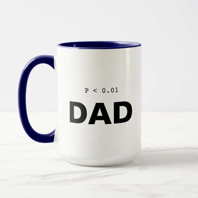 Funny Psychology Statistics Mug | Significant Dad Tasse (Links)