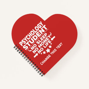 Funny Psychology Uni Student kein Leben oder Geld Notizbuch