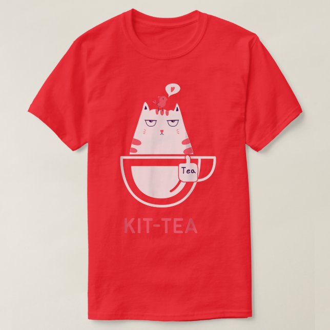 Funny Pub Niedlich Kitty Cat Kittea T-Shirt (Design vorne)