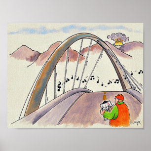 Funny Public Safety Cartoon Poster