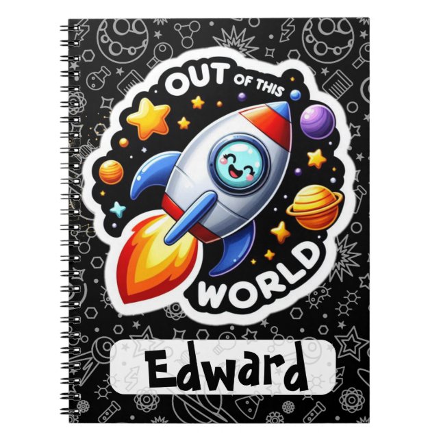 Funny Puck Back to School Personalisiert Notebook Notizblock (Vorderseite)